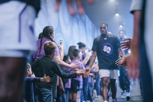 WallyballLaTech's tweet photo. The WRJ Coliseum was ROCKIN’ last night!  

Thank you ‘Jack Nation and let’s keep building this together. 

Spirited fan engagement throughout and that @SFA_MBB tunnel walk was electric⚡️⚡️⚡️

#AxeEm x #RaiseTheAxe https://t.co/RqYGWnhl51