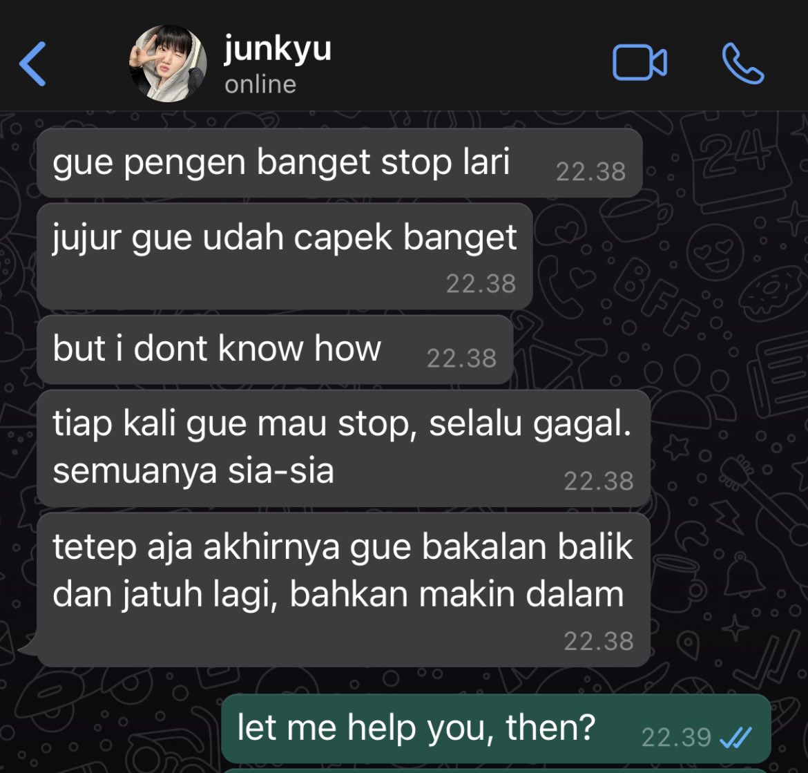 lithearacy's tweet photo. — #drafthea ; galau. 
a harukyu two tweets au by lithearacy 

[⚠️] long bubble, broken english, typo(s) https://t.co/ZYekrNJ4nw
