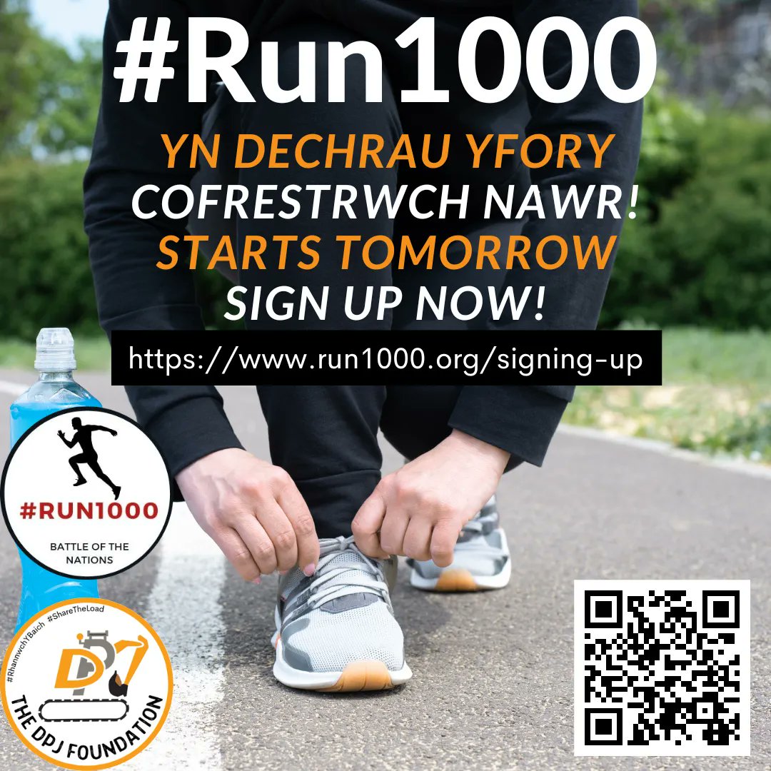 dpjfoundation's tweet photo. Less than one day to go until #Run1000 2023 kicks off. We have just 1 week to get as many miles as possible &amp; we need as much help as we can get. If you've not signed up, there is still time. Head to the Run1000 website to find out how to get involved: https://t.co/PQz1JACaHb https://t.co/yNDIrRGfCj