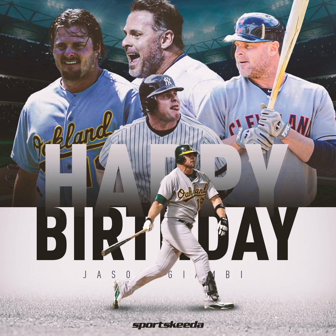 Happy 52nd Birthday to Jason Giambi MVP 5x All-Star HR Derby Champ 2x Silver Slugger 