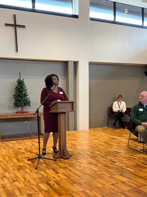 voteforjenwhite's tweet photo. Thank you to the @LWVBaltCounty for inviting us to fellowship and share our priorities at the Baltimore County Legislative Luncheon. I am honored to join the House Health & Government Operations Committee and excited for the work ahead! #LWV #Advocacy #JenForTen https://t.co/5hiJUJubGB
