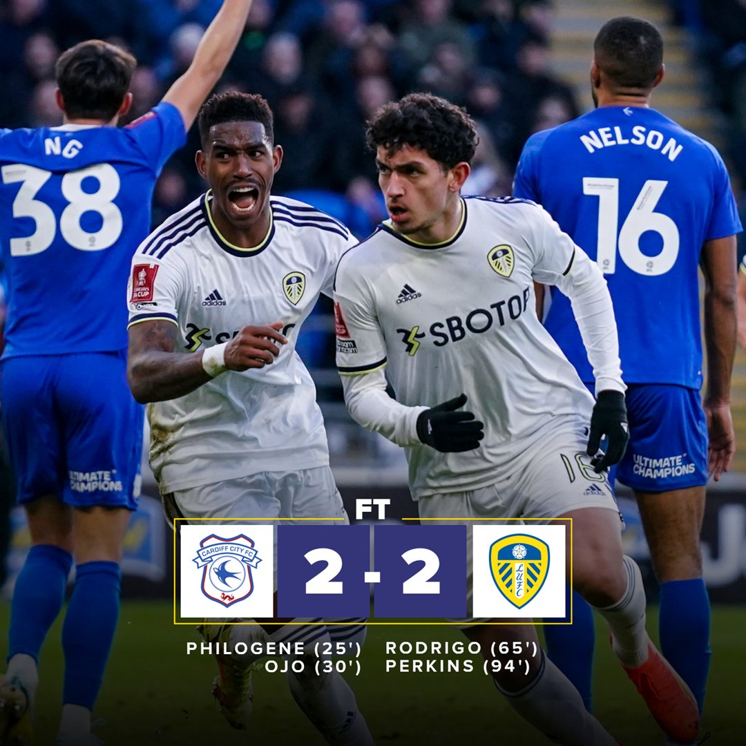 Leeds United 2-2 Cardiff City highlights: Summerville rescues point with  stoppage-time equaliser - Leeds Live