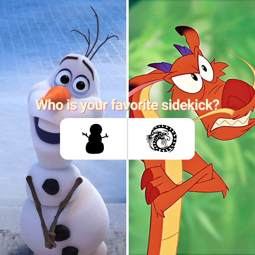 BBBasicsPodcast's tweet photo. 𝕥𝕙𝕚𝕤 𝕠𝕣 𝕥𝕙𝕒𝕥: Who's your favorite sidekick? Olaf or Mushu? #bestdisneysidekick #olaf #mushu #disneypodcast  #podcast #disneyworld #disneyland #wdw #disneyparks #disneypodcasters #harrypotterpodcast #harrypotter #potterhead #wizardingworld https://t.co/aRm4URTYHo