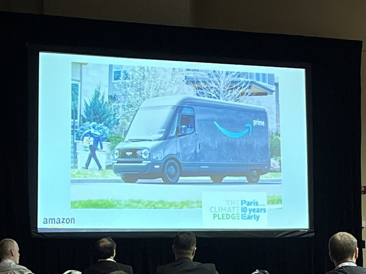 ria_kontou's tweet photo. Great workshop on fleet electrification at #TRBAM co-sponsored by #AMS40 #AMS30 and #AMS10; Amazon discusses their rollout of ⚡️🔌🔋🚙 electrified last-mile vans and their L2 charging network! Bottlenecks identified in charging permitting, supply chain, and utility partnerships. https://t.co/1LWMCdsJTt