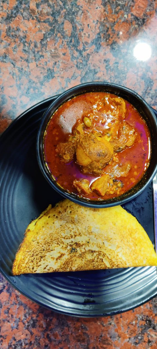 #odiafood #odiacusine 
1. Chatua poda (baked mushroom) 2. Chakuli pitha (flat bread made with rice flour)+ mutton curry
Traditional Odiya cuisine ....