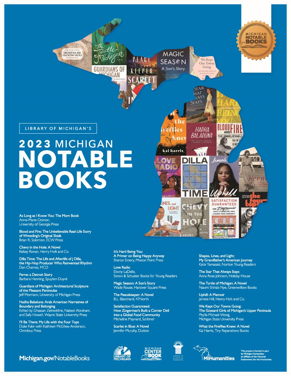 Help promote the 2023 #MiNotableBks list by finding downloadable and printable graphics here on the #MiNotableBks site: michigan.gov/libraryofmichi…