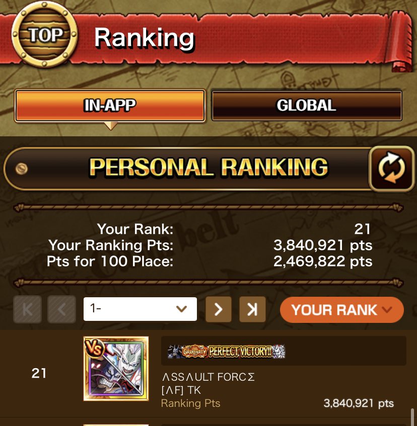 TKonOPTC's tweet photo. Blitz Battle: Battle of Demon and Spider  😈🕷

- Top 21 In-App 🏆

- Top 41 Global 🏆

-Top 1 Aliance In-App 🥇

-Top 1 Aliance Global 🥇 https://t.co/W9QiWw4r5t