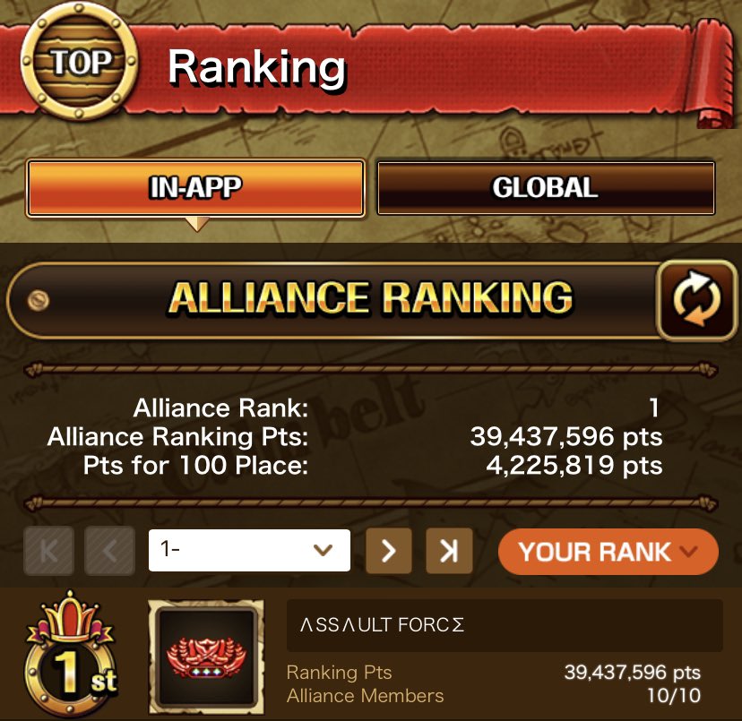 TKonOPTC's tweet photo. Blitz Battle: Battle of Demon and Spider  😈🕷

- Top 21 In-App 🏆

- Top 41 Global 🏆

-Top 1 Aliance In-App 🥇

-Top 1 Aliance Global 🥇 https://t.co/W9QiWw4r5t