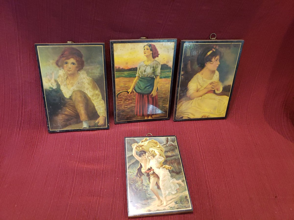 Set Of Four Unsigned Small Wall Plaques, Decoupage/Paper On Wood Youth And Women In Nature Background Wall Hanging #vintagedecor
 #gift #Vintagedecor #Plaques #small #Hanging #wall #Decoupagepaper #Background #set #wood #AtticEsoterica #etsy

👉etsy.com/listing/106745…