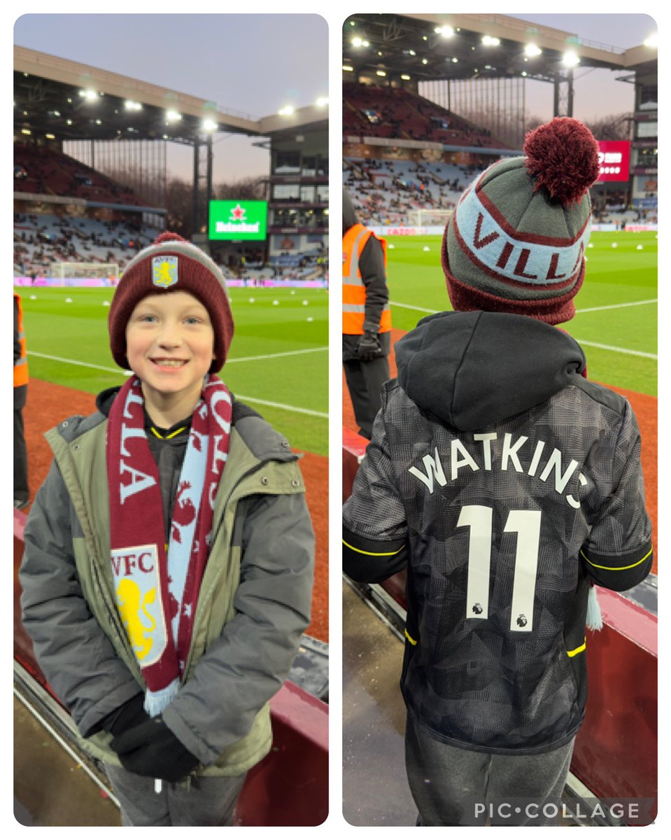 Smiley_Sara87's tweet photo. Enjoy your first match at Villa Park Zac! @avfclive https://t.co/VlZ7nDYJVC