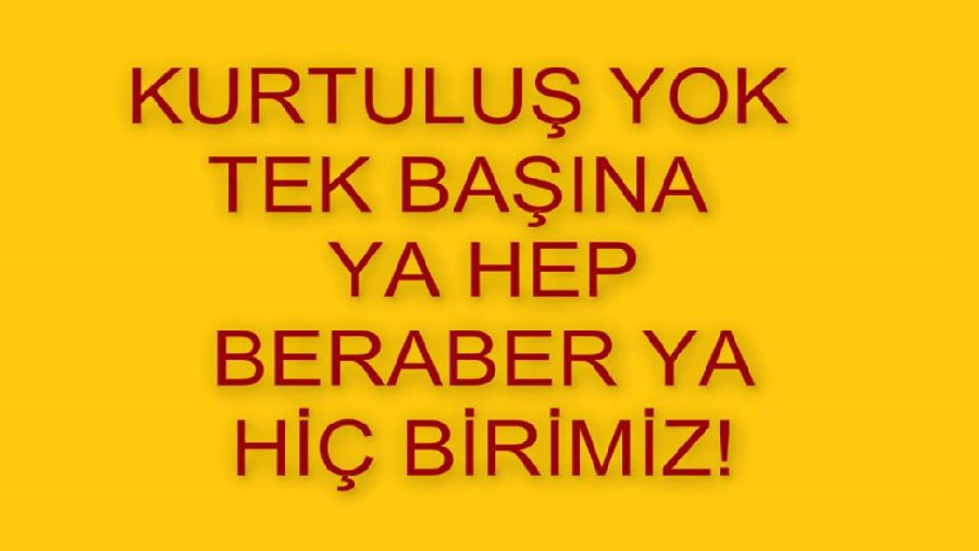 Biz “o Hdp’yi dövdür meyecektiniz” diyoruz, siz fil gibi züccaciye dükkanına dalmaya devam ediyorsunuz! Geleceğiniz söz konusu bunu bile anlamamak…
#YaHepBeraberYaHiçBirimiz