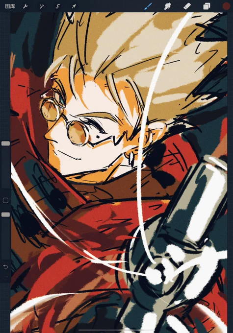 I watched Trigun anime and go back to review the manga Vash-I love Vash-He is perfect 
