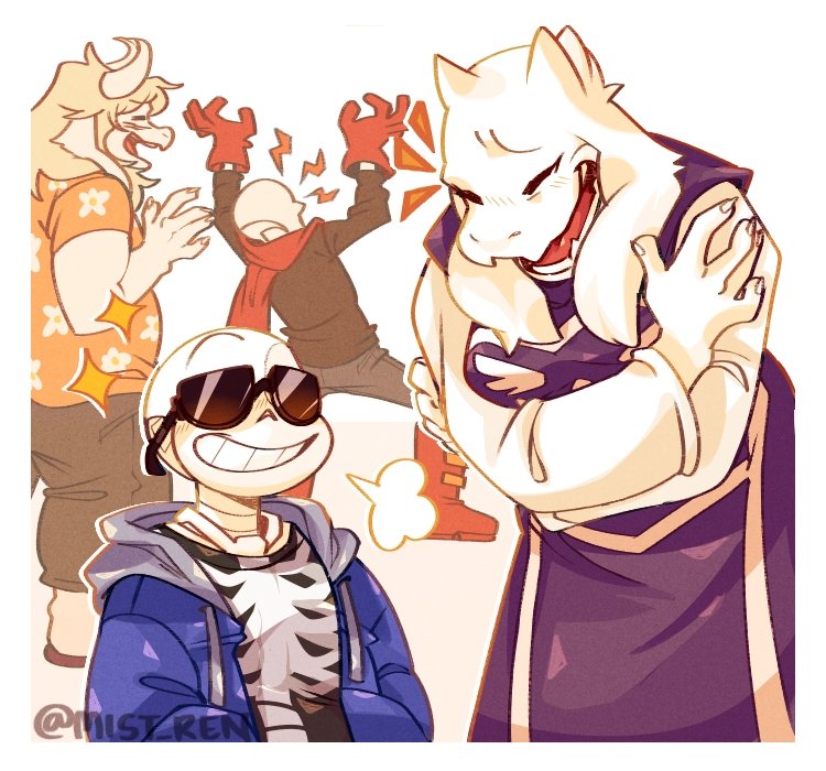 Myself and my best friend in our fave Sans Aus. (Drawn by me @Roxniie) : r/ fanart