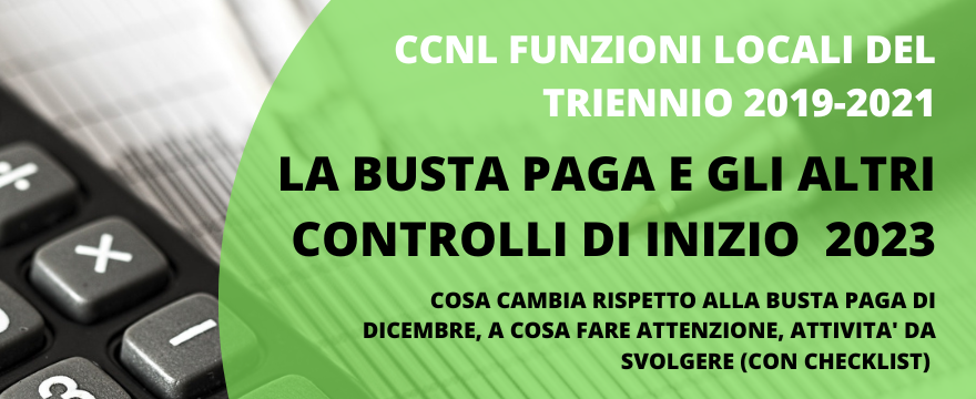 EntiLocali's tweet image. Buongiorno e Buon inizio 2023 !

Corso online per le PA - Busta paga e controlli di inizio 2023 ---&amp;gt; bit.ly/bustapaga2023

#aran #ccnl #bustapaga #pa #entilocali #formazione