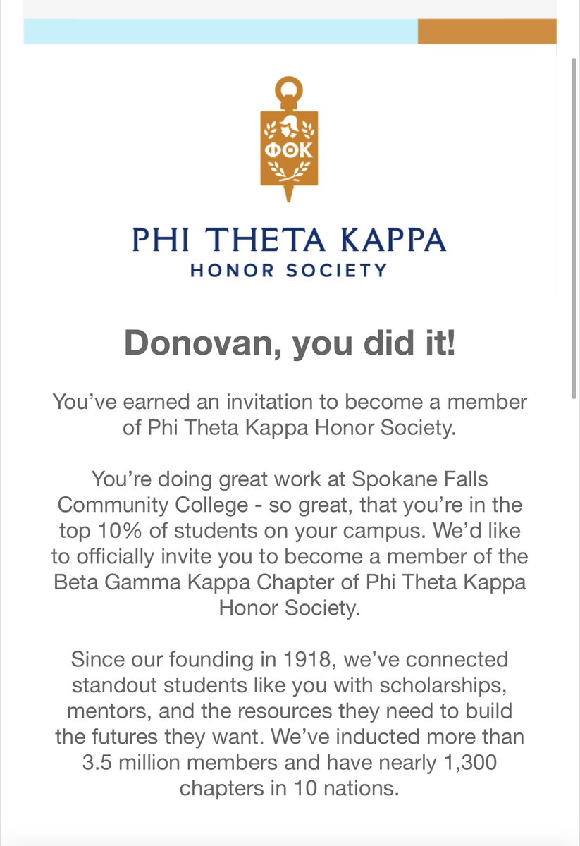 This was a nice email to wake up to! 

#thankful #honorsociety #phithetakappa