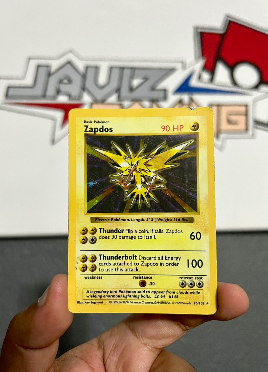 JavizGaming's tweet image. ⚡️Zapdos Shadowless Base Giveaway⚡️

just follow and rt! 🔁

winner announced in 2 weeks! ❤️