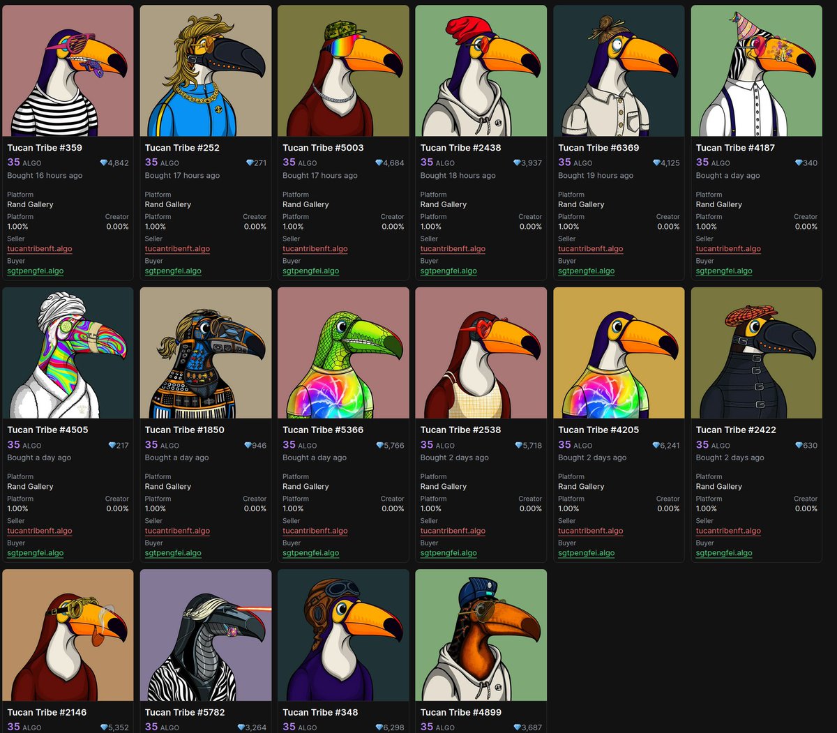 Pengfei63703920's tweet image. How it began: Oh cool a new shuffle, I&apos;ve never heard about this project, let&apos;s shuffle two just for fun, a supply of 6421? Who do they think they are, this won&apos;t mint out in years
How it ended: 👇 @TucanTribe