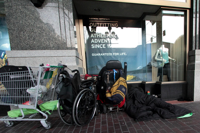 photowarrior's tweet photo. Daily, we #disabled grasp the precipice of uncertainty, fearing a cruel push into homelessness ...the constant anxiety, pitiful shrinking funds & fellow citizens gawking at #cdnpoli stomp on our grasp as we look down into the #disability housing abyss. βΏοΈ #PovertyInflicted https://t.co/Dx3itFQP9X