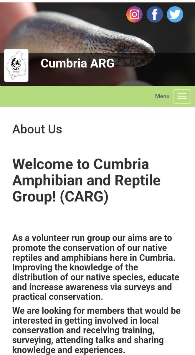 groups.arguk.org/carg
Update on events coming up in 2023 for CARG ! 🦎🐸🐍
@ARGroupsUK
@CarlisleNats 
@cumbriawildlife 
@ShowcaseCumbria 
@NECumbria 
#volunteer #learnnewskills #Wellbeing #amphibians #reptiles