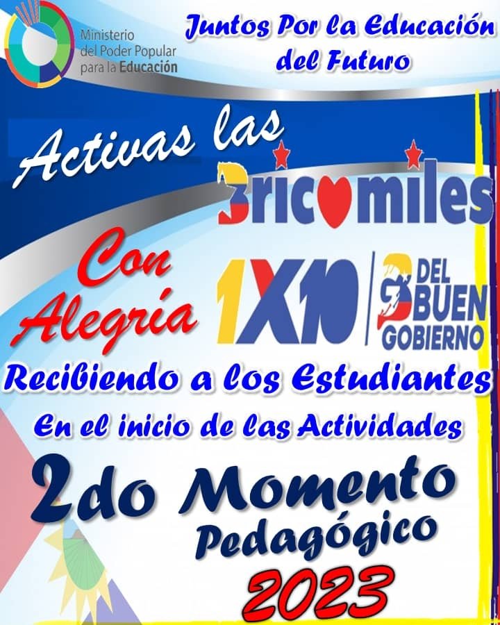 CDCEYaracuy's tweet photo. #Atención 📢
Este lunes #09Ene con gran alegría, retornemos todos a los planteles educativos, para darle continuidad al proceso formativo de nuestra muchachada de la patria, en este segundo momento pedagógico.
@mppeducacion
@_LaAvanzadora 
#IntegraciónLatinoamericana https://t.co/s4iMBGaHHO