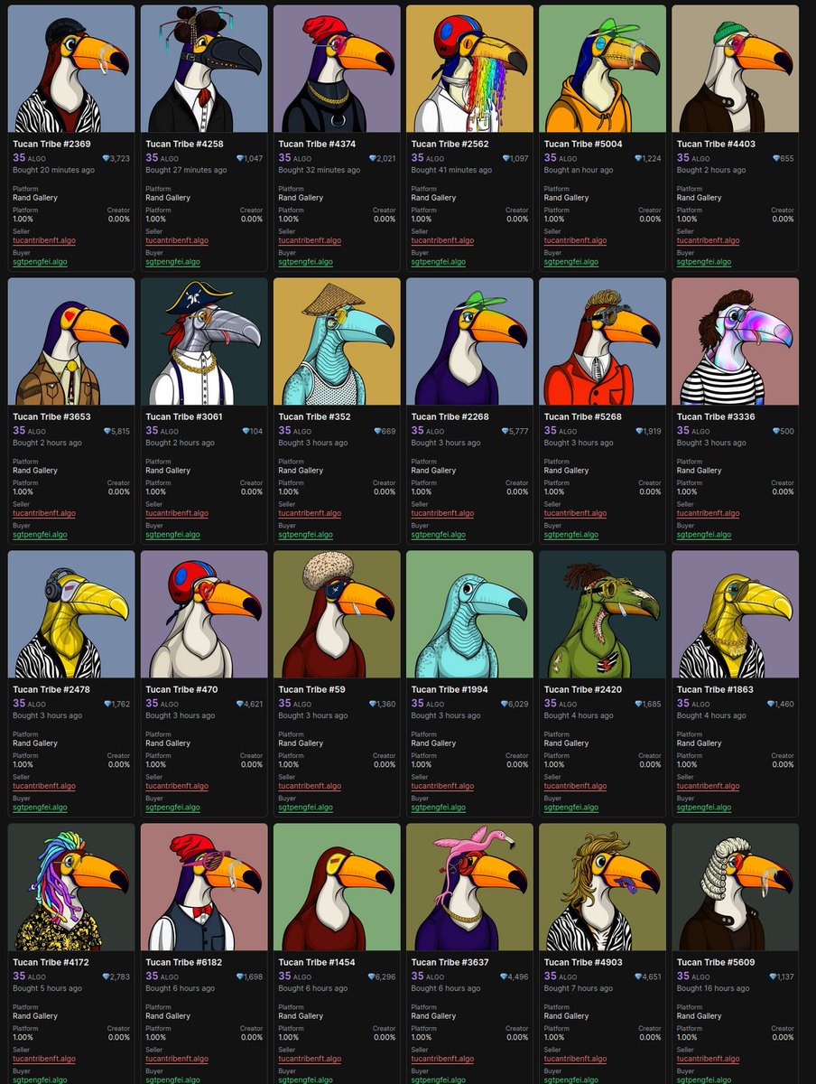 Pengfei63703920's tweet image. How it began: Oh cool a new shuffle, I&apos;ve never heard about this project, let&apos;s shuffle two just for fun, a supply of 6421? Who do they think they are, this won&apos;t mint out in years
How it ended: 👇 @TucanTribe