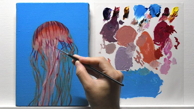 「holding paintbrush painting (object)」 illustration images(Latest)
