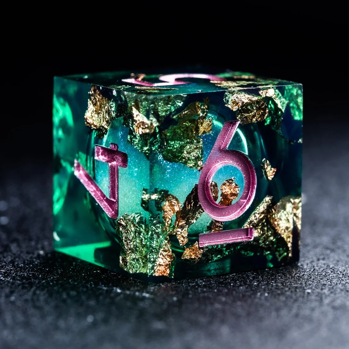 urwizards's tweet photo. F words 😂- The emerald flowing liquid core resin dice set with glitter swirls &amp; copper flakes💚🌊 https://t.co/FK3YuhXaVx