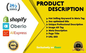 Get professional,verified writers to create compelling product descriptions for your products! Join now and place your order!go.fiverr.com/visit/?bta=586…

#productdescription #writerscommunity #product #business #Sales #amazonproductlisting #Amazon #productlistingdescription #Shopify