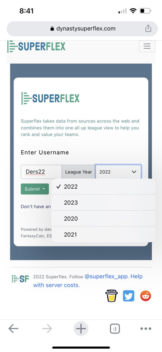 superflex_app's tweet image. Time travel through your old leagues now! You can take a look at past league years witt the super flex app. Look back at all those old trades and how they have fared over time! Look at those doozie from a couple years ago. 😂