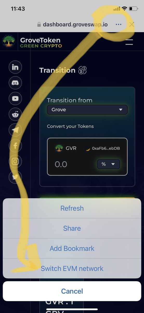 LewiLouis1's tweet photo. @JohnGh87 @GroveToken Thank you for the help 🙏🏽😊 some just dont know how to  change the network https://t.co/r0i1ApvhR6