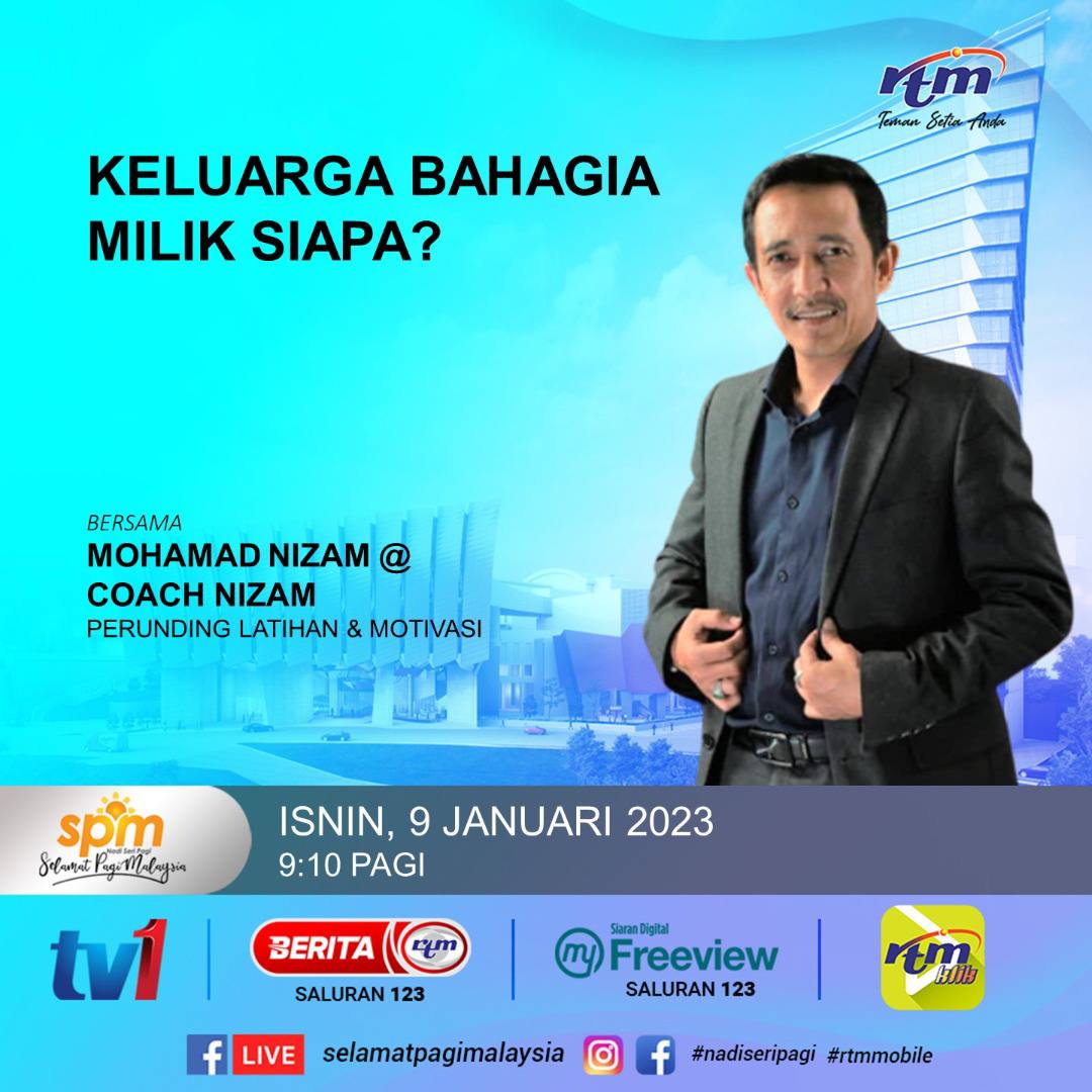 CoachNizam's tweet photo. SELAMAT PAGI MALAYSIA
Juga boleh ditonton secara langsung menerusi facebook Selamat Pagi Malaysia (Nadi Seri Pagi) atau menerusi laman sesawang https://t.co/nemYBj5DTE bermula 8.00 pagi hingga 11:00 Pagi 😊@rtm_malaysia @tv1_rtm @myfreeview @saluran123_beritartm

#coachnizam https://t.co/czIoT26qdl