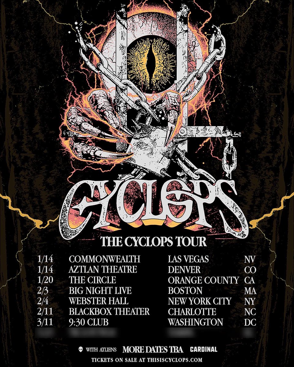 thisiscyclops's tweet photo. CYCLOPS PRESENTS: THE CYCLOPS TOUR 👁️
WHAT CITY SHOULD I COME TO NEXT?
SEE YOU GUYS SOON!! 🥚 https://t.co/EJajEiTDRF