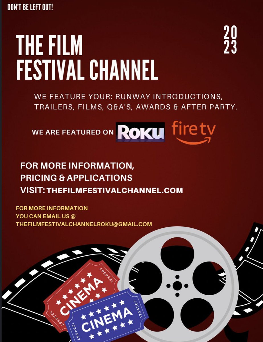 With over 1,200 films to watch on Roku, Fire Stick, and Android. Learn about the channel by visiting: TheFilmFestivalChannel.com then watch the program by using your Roku, Fire Stick, or Android to enjoy the programs. "The Channel which supports Charitable Involvement."