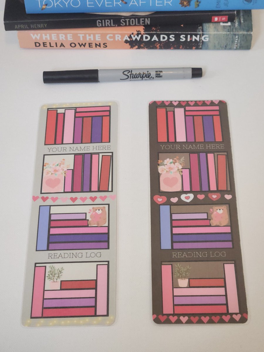 Excited to share the latest addition to my #etsy shop: Book Tracker | Valentines day Bookmark | Customizable | Double-Sided etsy.me/3WUuIfn #valentinesday #bookmark #reading #giftforbooklovers #booktracker #bookaccessories #giftforher #february #pink
