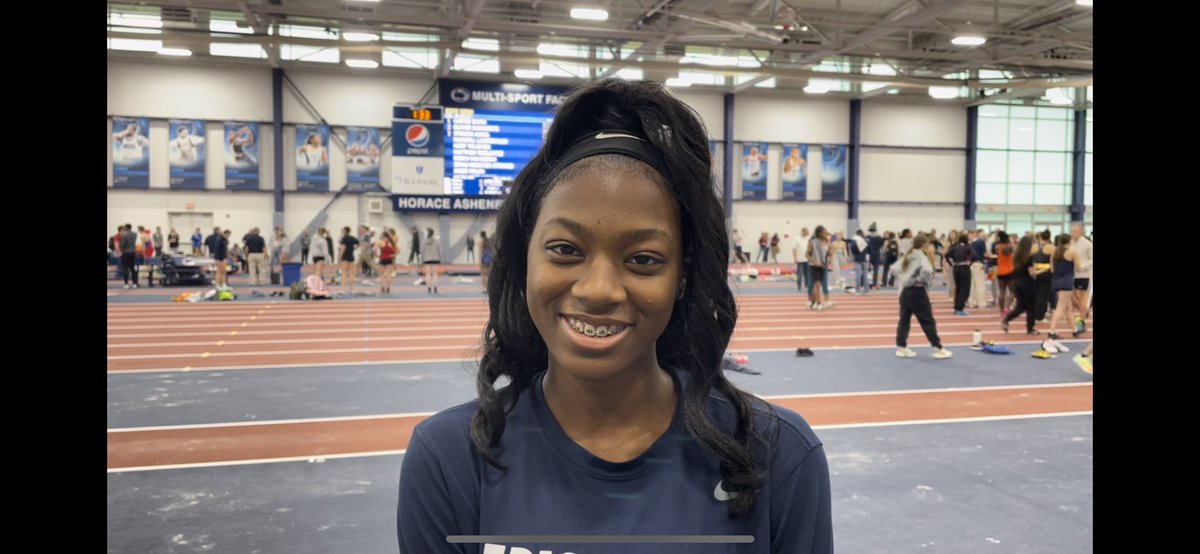 oldschooltrack's tweet photo. Some real good numbers were put up on the big screen at the Ashenfelter Indoor Track at @PennStateTFXC during the #KevinDareInvite . Check out my interviews with some of the top performers on @PennTrackXC https://t.co/nY4PsQBxyX