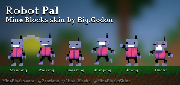 Mine Blocks Skins on X: Robot Pal skin by Big.Godon!    / X