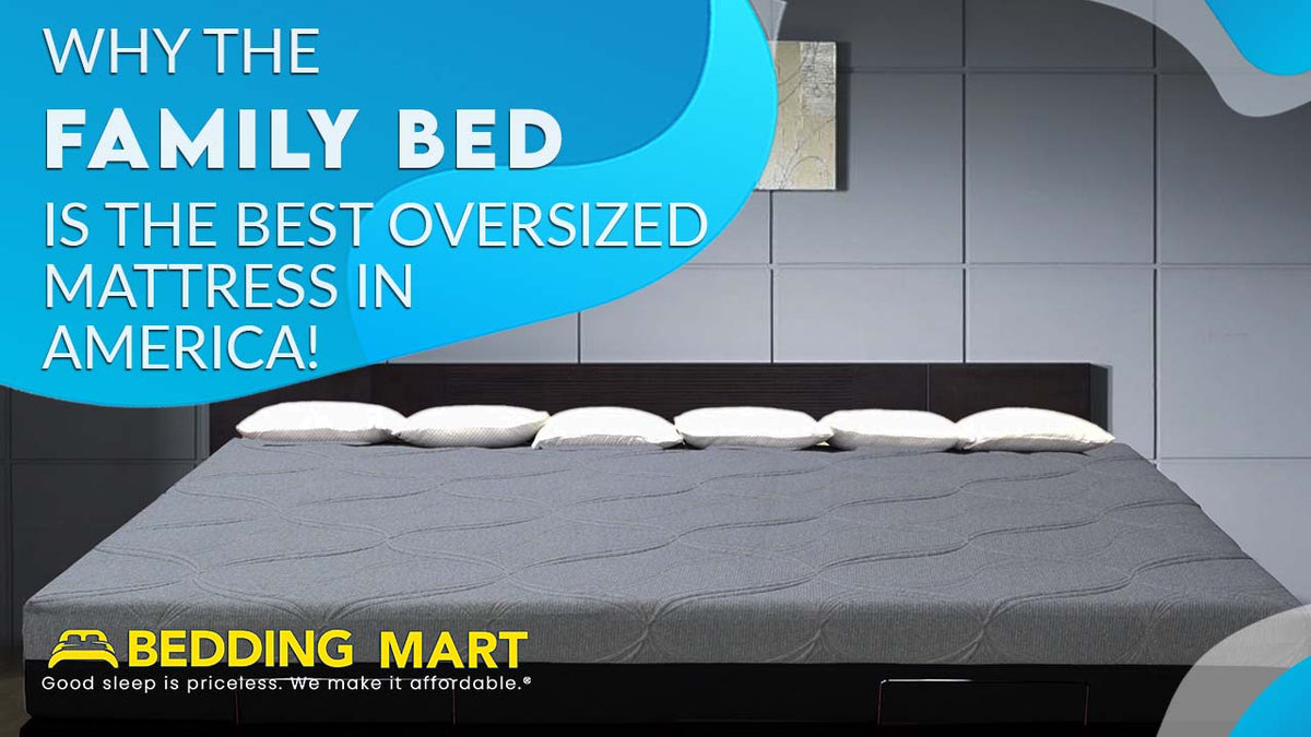 #AlaskanKing, #WyomingKing, and all the rest of the #kingsizebeds simply can’t measure up to #TheFamilyBed by #TaylorandWells. Let’s take a closer look to see why so many people love it. bit.ly/3CzbkMB #oversizedbed #family #mattress #largestbed #bigbed #mattressstore
