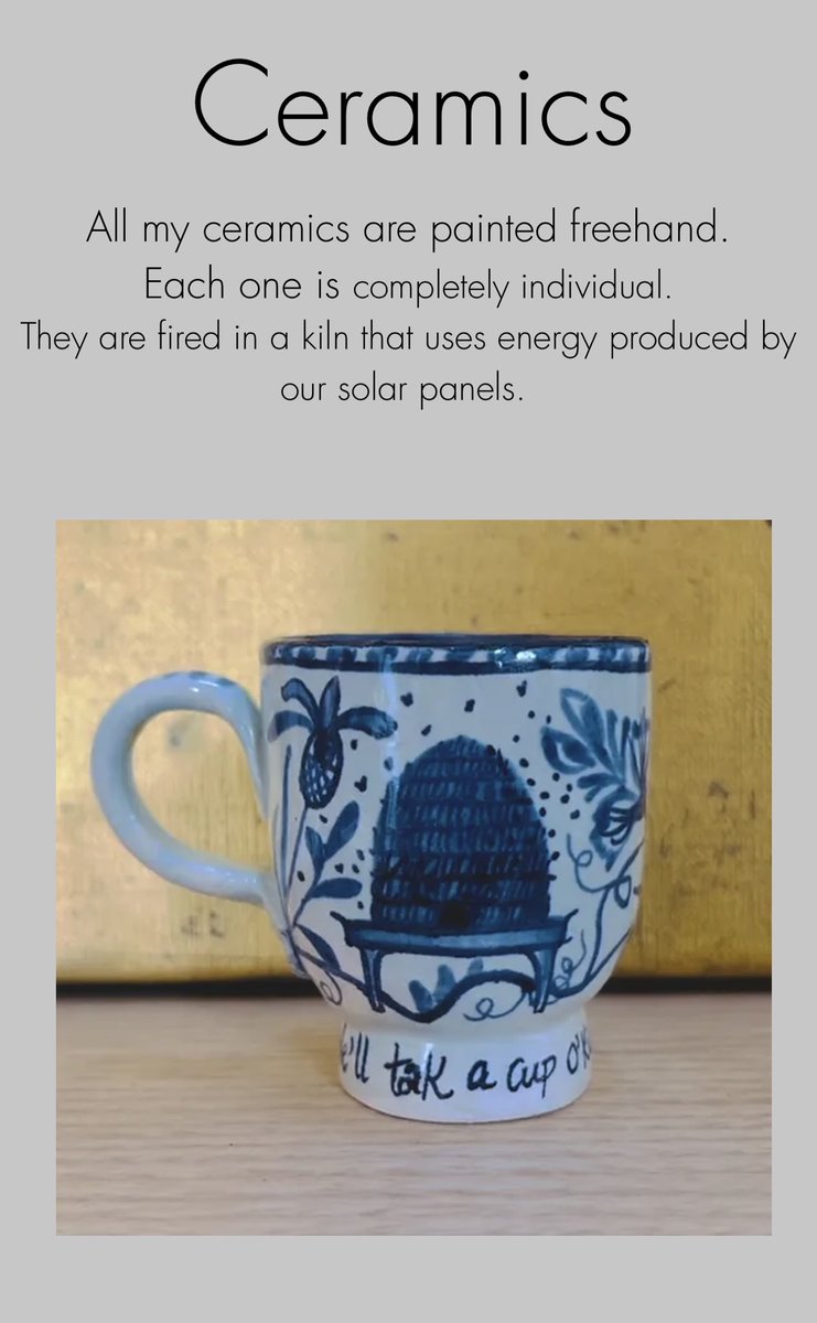 At long last there is some information on my website page, limited edition prints & #ceramics there are guides to prices & a few photos 
In time for my favourite television programme. #TheGreatPotteryThrowdown so it’s feet up & whiskey out a perfect Sunday night