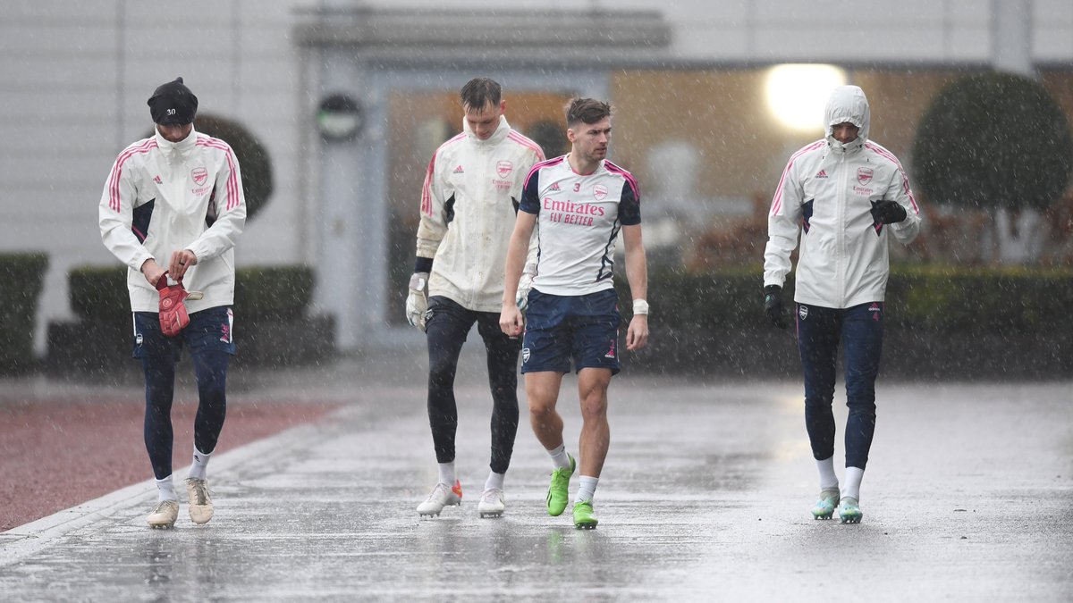 Arsenal on Twitter "☔️ Rainy day training 📍 London Colney"