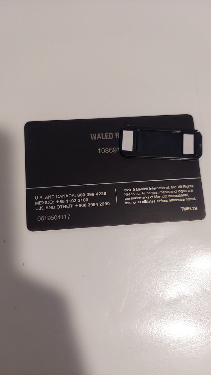 WaledRaban's tweet photo. @Alon_Elias @MarriottBonvoy Congrats! But way nicer than what they gave me for the same achievement. 🤦🏾‍♂️ What am I supposed to do with a metal card? https://t.co/ua3X7xDYut
