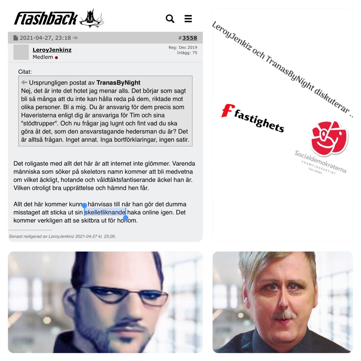 Axolotl_2019's tweet photo. Trollfabrik Socialdemokraterna.
Trollfabrik Avesta.
Trollfabrik Haveristerna. https://t.co/iBtQmA7ANG