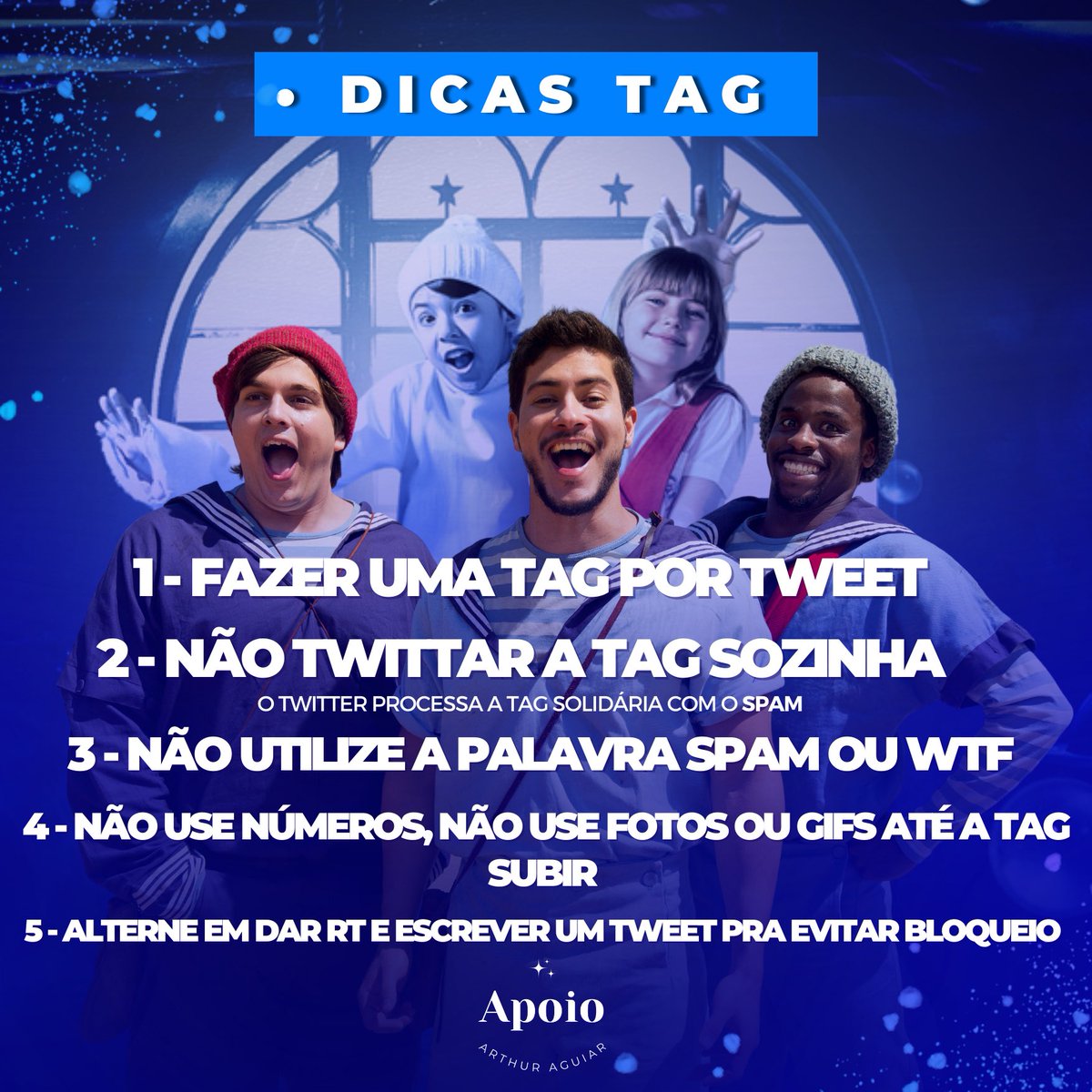 • 🏷️ | Daqui a pouco iniciaremos nossa tag e trouxemos algumas dicas importantes pra subir mais rápido! Contamos com a ajuda de todos vocês 🤍⚓️👻