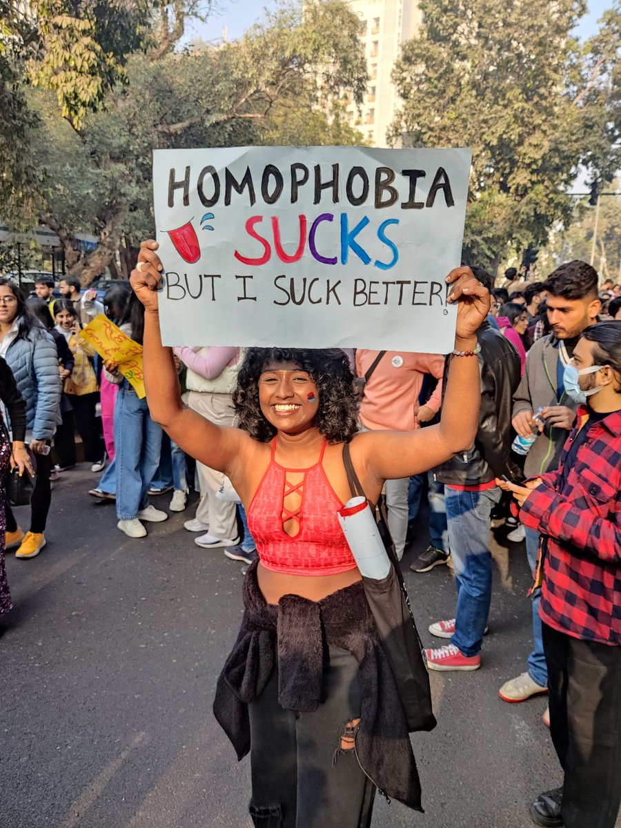 verma_shivani12's tweet photo. So much love, warmth and joy. ❤️🏳️🌈
Delhi's Pride Parade 2022-23 in pictures:
#DelhiPrideParade #DelhiQueerPride
(1/5) https://t.co/XKrmoZWpgT