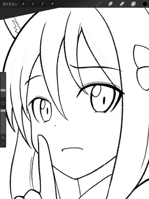 もうちょい、もうちょいで、このザラつきの強いペンを使いこなせそうな気がする。 