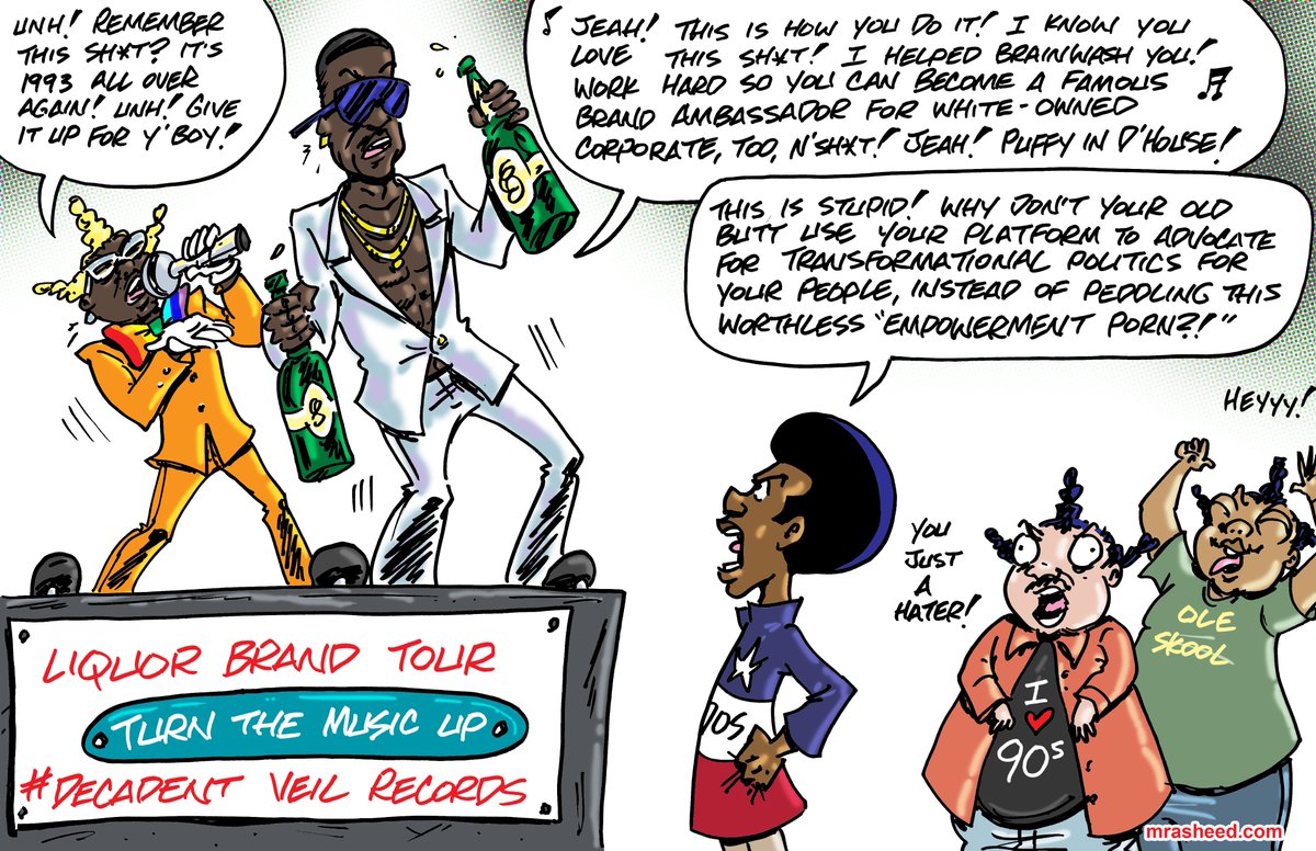 Monsters_101's tweet photo. Weaponizing Middle-Aged Has-Beens for Systemic Racism
#MRasheedCartoons #ADOS #ADOSAF #decadentveil #empowermentporn @tonetalks @Diddy #CIROCVS https://t.co/AmJf4ON2iu