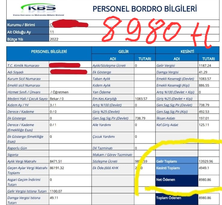Öğretmen fedakardır diye diye, öğretmen yoksullaştırıldı! 
#Ogretmen30BiniHakediyor