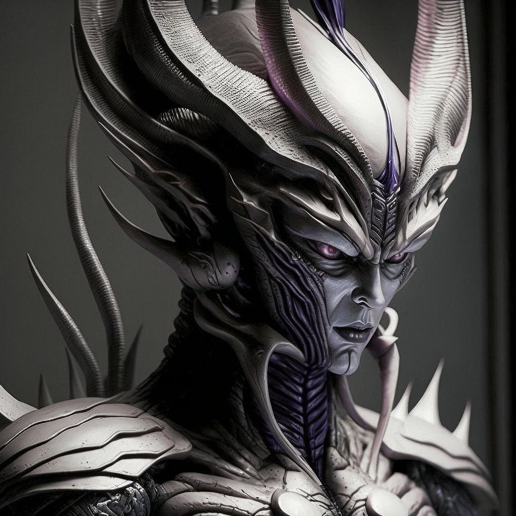 MakDulac's tweet photo. Frieza
Giger style.

#midjourney #AIart #DBZ https://t.co/IbjJMrl2HM