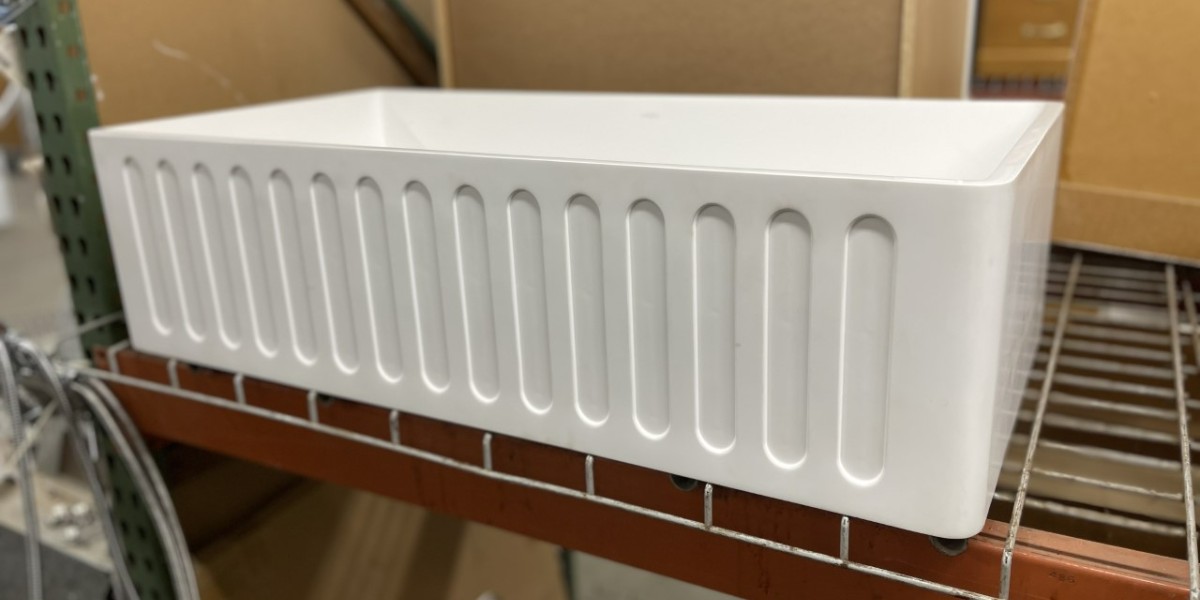 BuildingValue's tweet image. Classic 36” farmhouse sink from Vigo. This sink is made of Matte Stone which is stain/chip resistant. This hand-made sink is stronger than fireclay and ceramic. Reversible design allows either a slotted-front apron (pictured) or flat-front. Dimensions: 36” x 18” x 9.5”