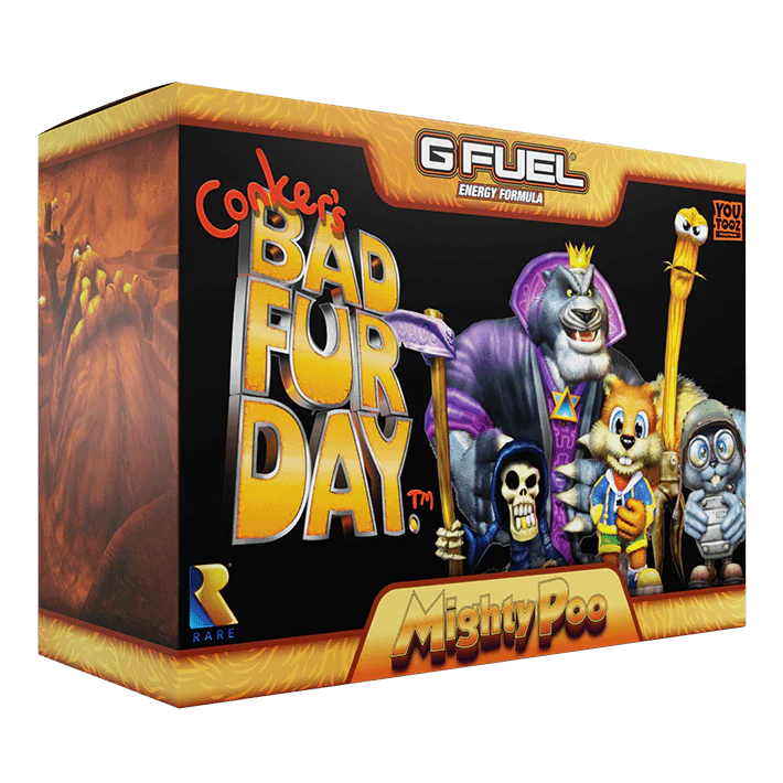 Wario64's tweet photo. Conker's Bad Fur Day Soldier Conker Vinyl Figure up for preorder at BBTS ($29.99) https://t.co/GhXxaPSCMz
Tediz https://t.co/krFhBLvqh4

Mighty Poo Collector's Box $59.99 at Gfuel https://t.co/auYtuKyPW1 https://t.co/IHP9xEj0eL
