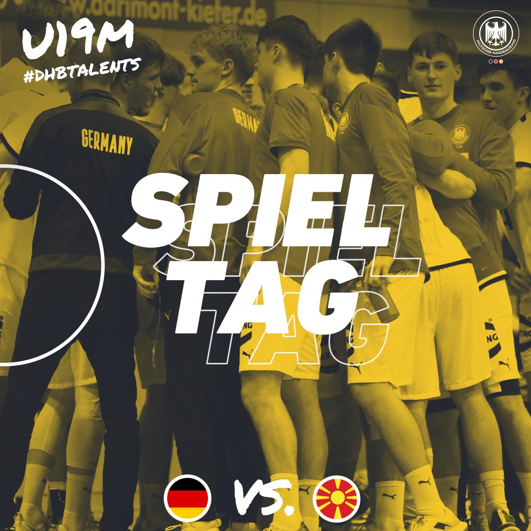 DHB_Teams's tweet photo. #Doppelspieltag 🔥
🏆 Merzig Cup
🆚 Nordmazedonien 🇲🇰/Österreich 🇦🇹
🏟 Merzig
⏰ 11.20 Uhr/15.20 Uhr
📺 Solidsport via https://t.co/Ga69nJV1Pe (https://t.co/s1iSfe5CLJ & https://t.co/j9AEe8uN6j)
📲 #GERMKD #GERAUT
#WIRIHRALLE #aufgehtsDHB #handball https://t.co/hZ9bRkJEyo